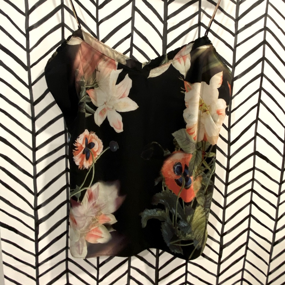 Ted Baker London Black Floral Camisole